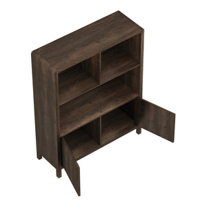 Credenza Bassa Lukkodso con Ante e Vani Aperti [en.casa]