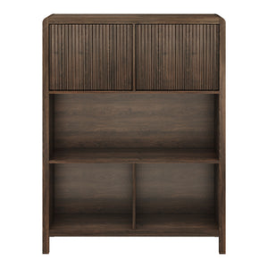 Credenza Bassa Lukkodso con Ante e Vani Aperti [en.casa]