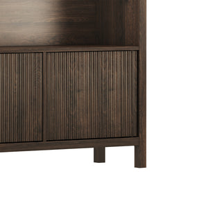 Credenza Bassa Lukkodso con Ante e Vani Aperti [en.casa]