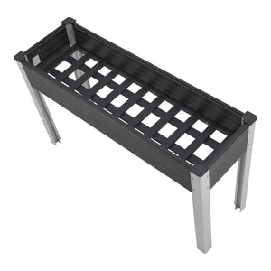 Aiola rialzato Beverwijk grigio scuro in varie dimensioni [en.casa]