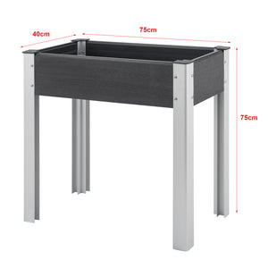 Aiuola Rialzata Beverwijk - Grigio Scuro [en.casa]