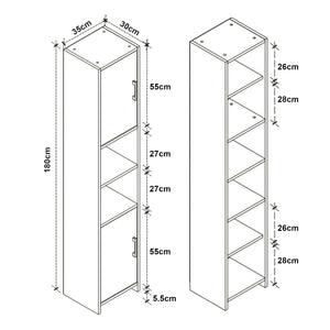 Pensile Rautrina 180x35x30 cm [en.casa]