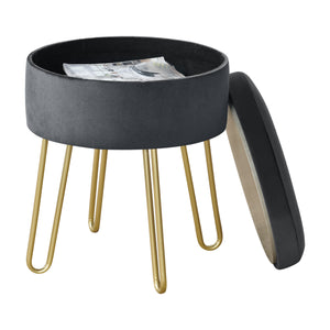 Pouf Siders 48x38x38 cm MDF/telaio in metallo vari colori en.casa