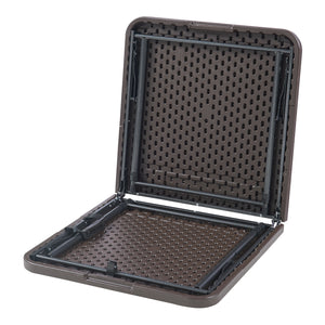 Tavolo pieghevole regolabile in altezza Adelfia 120x60cm [en.casa]