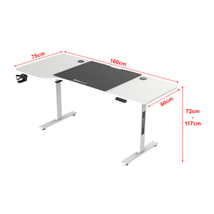 Scrivania 'Stryn' Regolabile in Altezza con Sollevamento Elettrico pro.tec