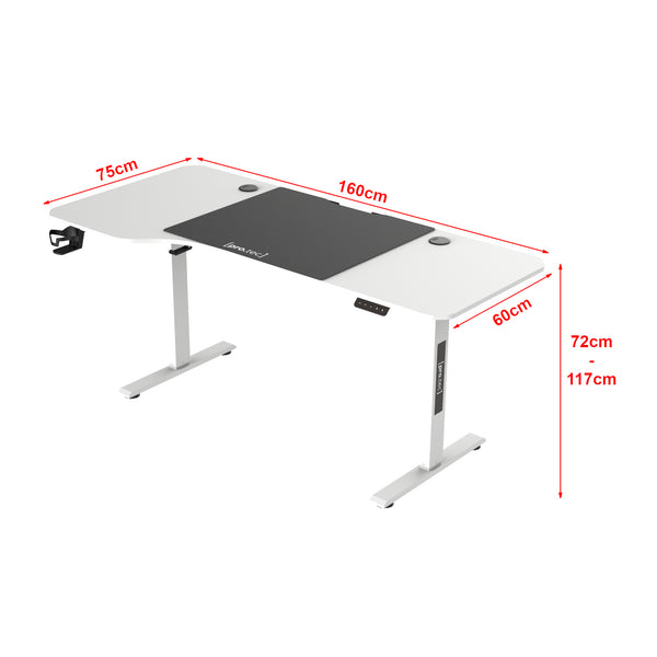Scrivania 'Stryn' Regolabile in Altezza con Sollevamento Elettrico pro.tec