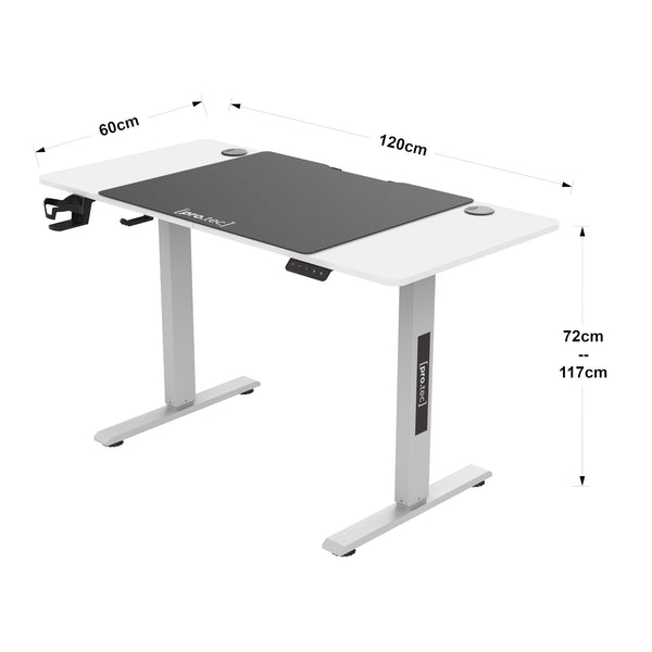 Scrivania 'Stryn' Regolabile in Altezza con Sollevamento Elettrico pro.tec