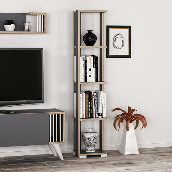 Libreria Aalestrup con 4 ripiani 153 x 34 x 26 cm in vari colori [en.casa]