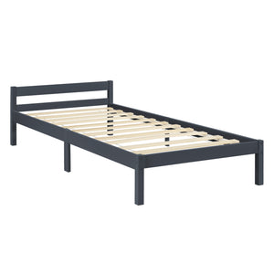 Struttura Letto in Legno di Pino 90/100/120/140/160 x 200 cm con Testiera Bassa Letto Singolo / Francese / Matrimoniale in Design Minimal - Vari Colori