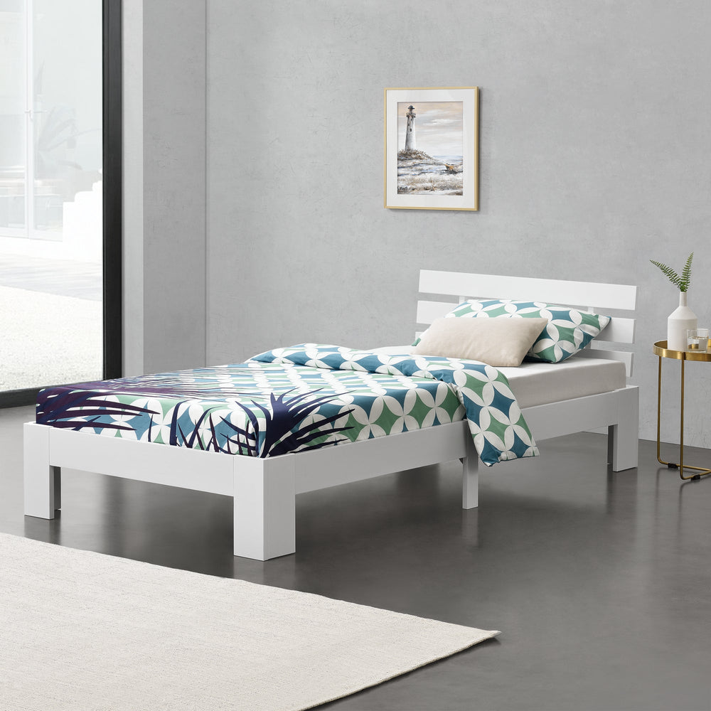 Letto in legno Nivala con testiera, vari colori e dimensioni en.casa - premiumXL