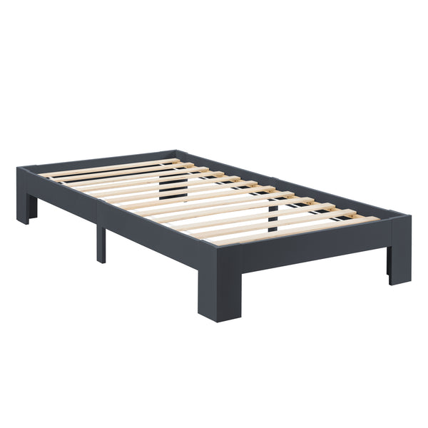 Struttura Letto in Legno di Pino 90/100/120/140/160/180 x 200 cm con Rete a Doghe Letto Singolo / Francese / Matrimoniale in Design Minimal - Vari Colori