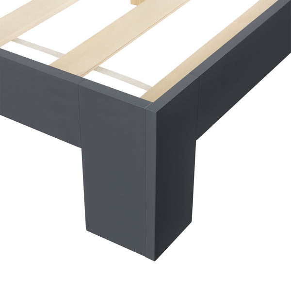 Struttura Letto in Legno di Pino 90/100/120/140/160/180 x 200 cm con Rete a Doghe Letto Singolo / Francese / Matrimoniale in Design Minimal - Vari Colori