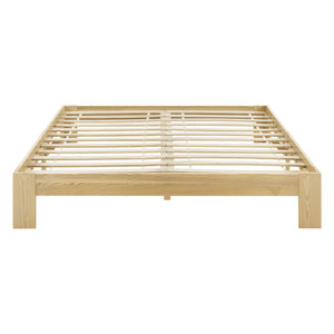 Struttura Letto in Legno di Pino 90/100/120/140/160/180 x 200 cm con Rete a Doghe Letto Singolo / Francese / Matrimoniale in Design Minimal - Vari Colori