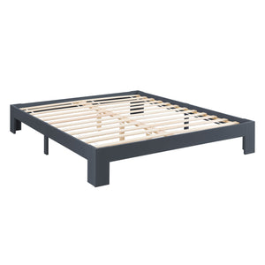 Struttura Letto in Legno di Pino 90/100/120/140/160/180 x 200 cm con Rete a Doghe Letto Singolo / Francese / Matrimoniale in Design Minimal - Vari Colori