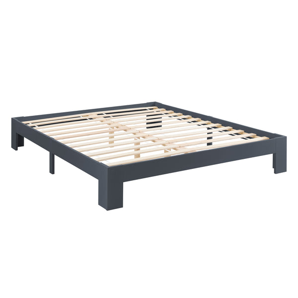 Struttura Letto in Legno di Pino 90/100/120/140/160/180 x 200 cm con Rete a Doghe Letto Singolo / Francese / Matrimoniale in Design Minimal - Vari Colori