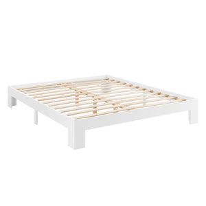 Struttura Letto in Legno di Pino 90/100/120/140/160/180 x 200 cm con Rete a Doghe Letto Singolo / Francese / Matrimoniale in Design Minimal - Vari Colori