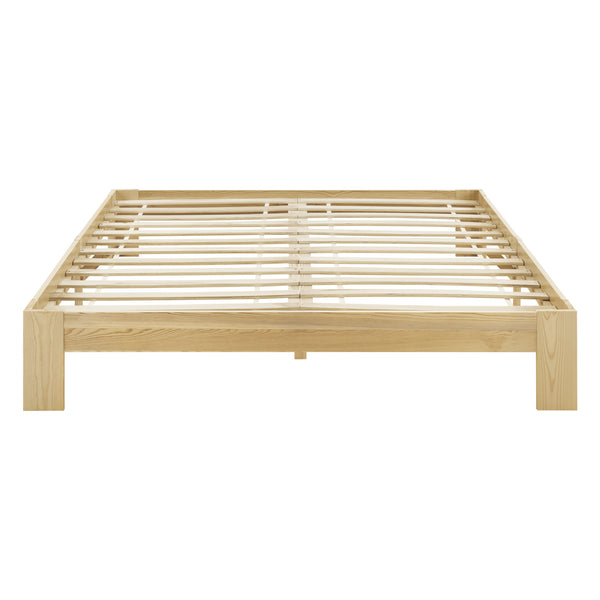 Struttura Letto in Legno di Pino 90/100/120/140/160/180 x 200 cm con Rete a Doghe Letto Singolo / Francese / Matrimoniale in Design Minimal - Vari Colori