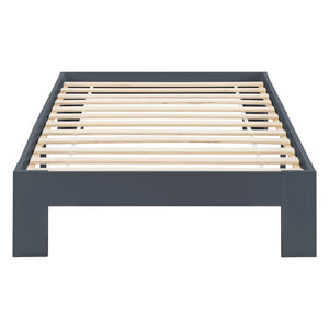 Struttura Letto in Legno di Pino 90/100/120/140/160/180 x 200 cm con Rete a Doghe Letto Singolo / Francese / Matrimoniale in Design Minimal - Vari Colori