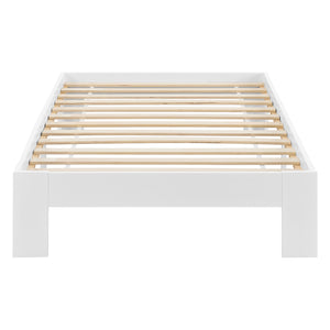 Struttura Letto in Legno di Pino 90/100/120/140/160/180 x 200 cm con Rete a Doghe Letto Singolo / Francese / Matrimoniale in Design Minimal - Vari Colori