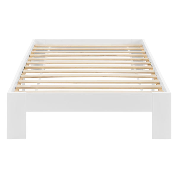 Struttura Letto in Legno di Pino 90/100/120/140/160/180 x 200 cm con Rete a Doghe Letto Singolo / Francese / Matrimoniale in Design Minimal - Vari Colori