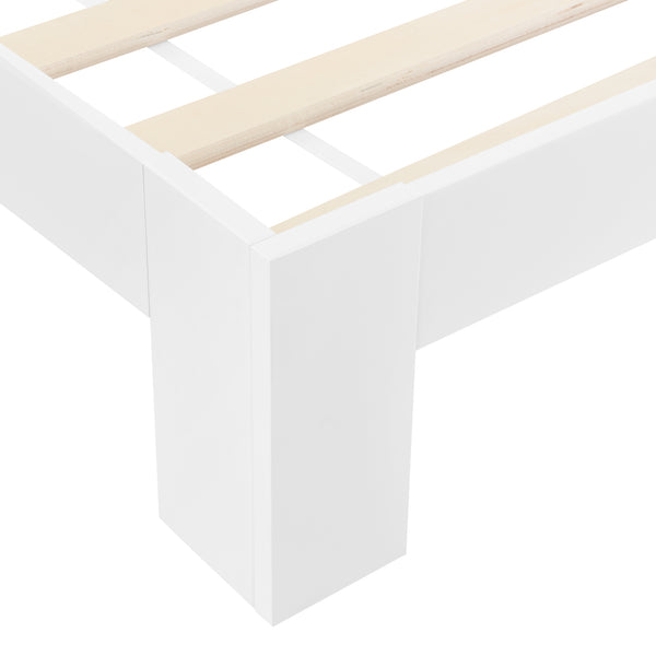Struttura Letto in Legno di Pino 90/100/120/140/160/180 x 200 cm con Rete a Doghe Letto Singolo / Francese / Matrimoniale in Design Minimal - Vari Colori