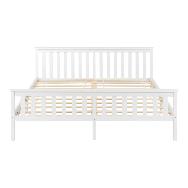 Letto in legno con materasso in schiuma fredda, vari colori e dimensioni en.casa