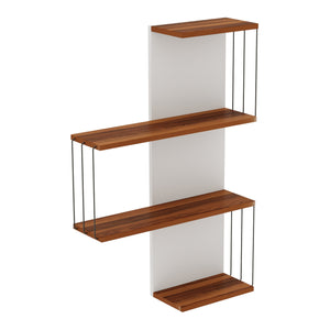 Scaffale da Parete Bengtsfors a 4 Piani - Vari Colori [en.casa] 