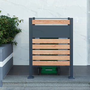 Recinzione per bidoni della spazzatura Uusikaupunki [en.casa]