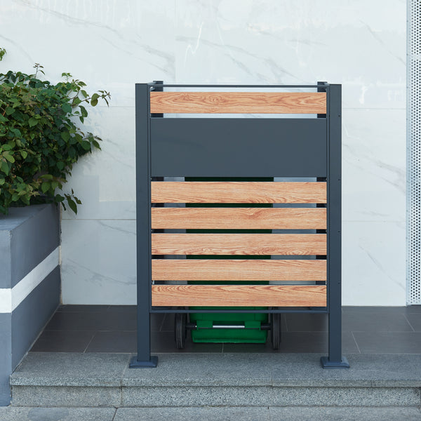 Recinzione per bidoni della spazzatura Uusikaupunki [en.casa]