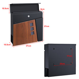 Cassetta postale Alfstedt 37x37x10,5 cm acciaio in vari colori [en.casa]