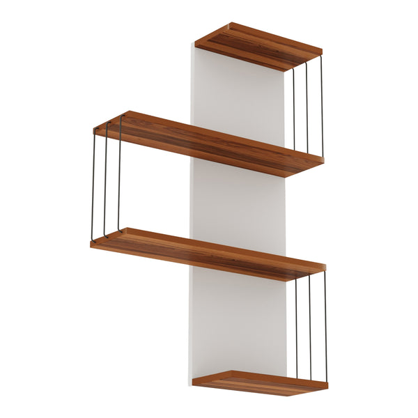 Scaffale da Parete Bengtsfors a 4 Piani - Vari Colori [en.casa] 