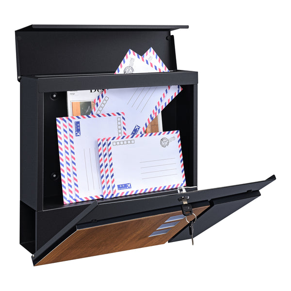 Cassetta postale Alfstedt 37x37x10,5 cm acciaio in vari colori [en.casa]