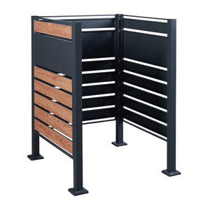 Recinzione per bidoni della spazzatura Uusikaupunki [en.casa]