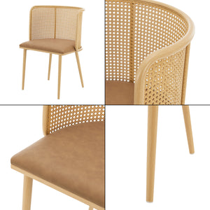 Sedia da pranzo Flen set da 2 in vari colori [en.casa]