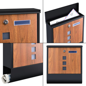 Cassetta postale Sanitz 34x31x10cm acciaio in vari colori [en.casa]