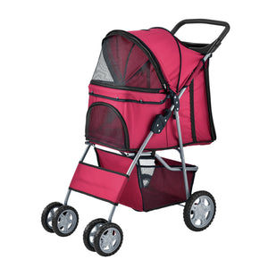 Passeggino Niceville per Cani e Gatti Fino a 15 kg Carrello Pieghevole pro.tec