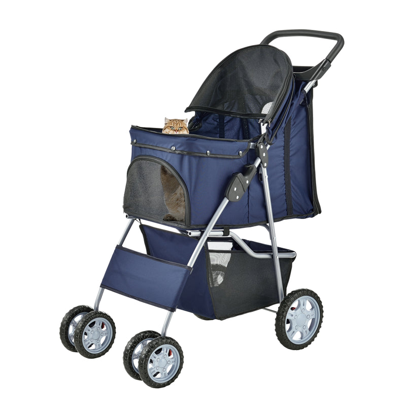 Schizzo in scala Passeggino Niceville per Cani e Gatti Fino a 15 kg Carrello Pieghevole pro.tec