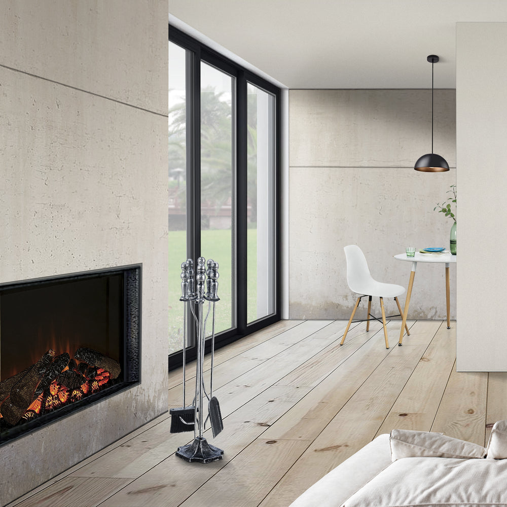 Set attrezzi per camino Dovre 5 pezzi, vari colori [en.casa] - premiumXL