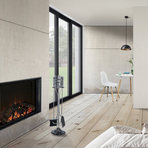 Set di Attrezzi da Caminetto 'Dovre' Kit in Metallo per Camino - Vari Colori [en.casa] 