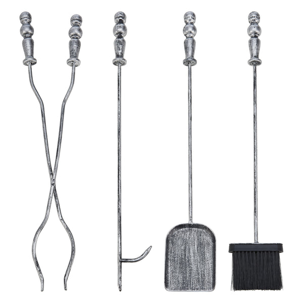 Set di Attrezzi da Caminetto 'Dovre' Kit in Metallo per Camino - Vari Colori [en.casa] 