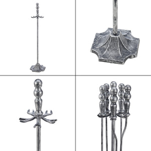 Set di Attrezzi da Caminetto 'Dovre' Kit in Metallo per Camino - Vari Colori [en.casa] 