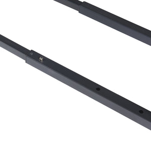 Portalegna Kasan Struttura Regolabile in Acciaio Nero [en.casa] 