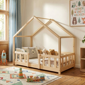 Letto per Cameretta Treviolo a Forma di Casetta in Stile Montessori [en.casa]