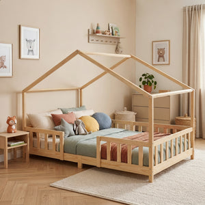 Letto per Cameretta Treviolo a Forma di Casetta in Stile Montessori [en.casa]