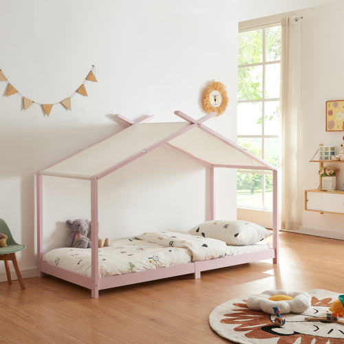 Letto a casa per bambini Brome in legno 90x200 cm con rete a doghe [en.casa]