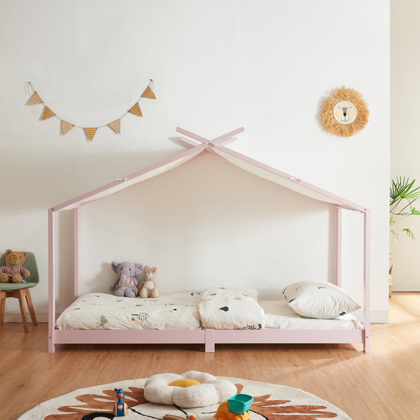 Letto a casa per bambini Brome in legno 90x200 cm con rete a doghe [en.casa]