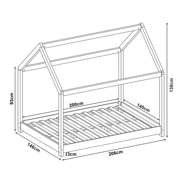 Lettino per bambini Cerro in diversi colori e dimensioni [en.casa]