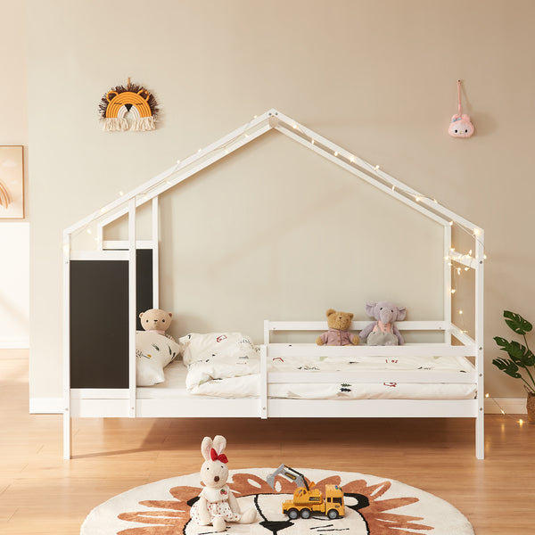 Lettino per bambini Lorenskog con materasso 90x200 cm in vari colori [en.casa]