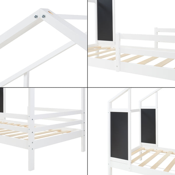 Lettino per bambini Lorenskog con materasso 90x200 cm in vari colori [en.casa]