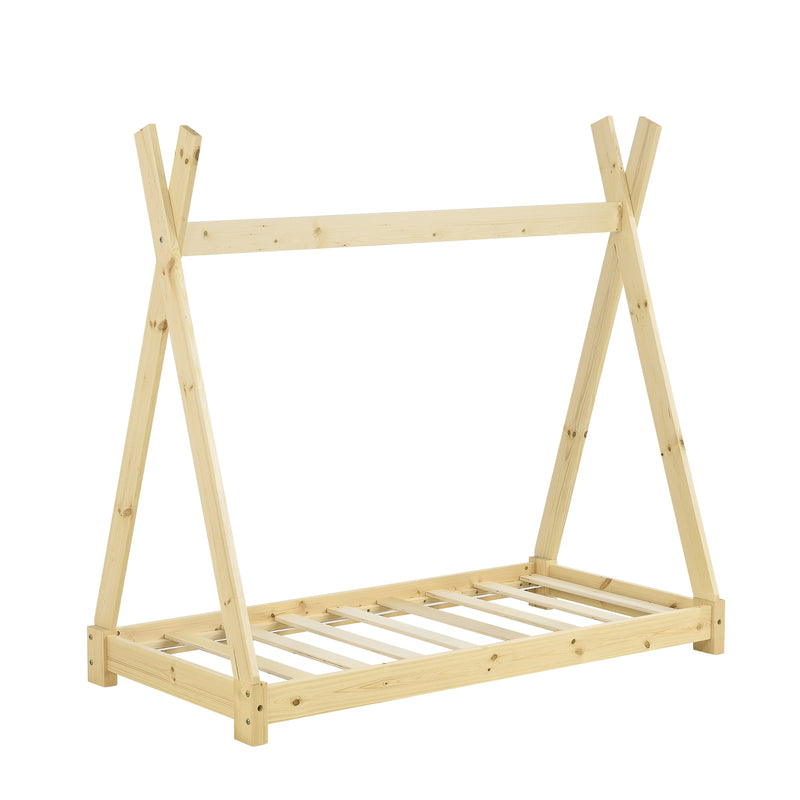 Schizzo in scala [neu.haus] Letto per Bambini con Materasso a Schiuma Fredda Fodera Rimovibile Öko-Tex Standard 100 made in EU